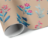 Winter berries and greenery Wrapping Paper roll ラッピングペーパー (ロールコーナー)