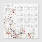 Winter Berries Birds Christmas 2027 Calendar (正面)