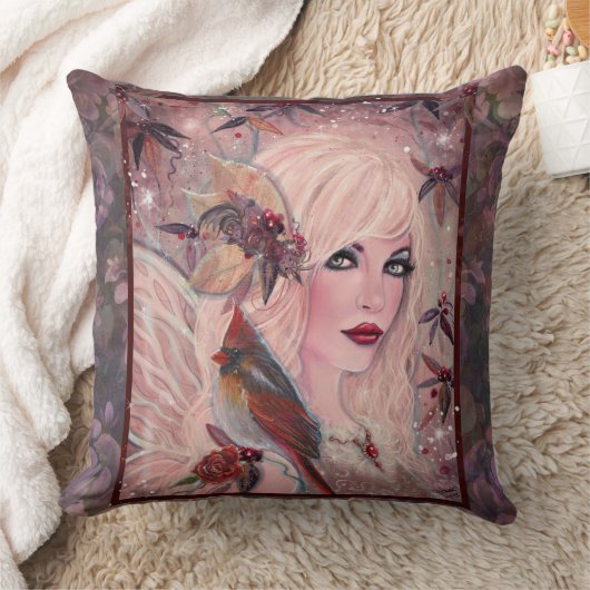 Winter Berry fairy クッション (ブランケット)