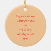 Winter Bird  セラミックオーナメント (裏面)