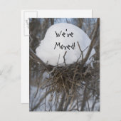 Winter Bird Nest Change of Address発表 案内ポストカード (正面/裏面)