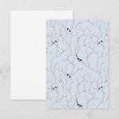 Winter BIrds サンキューカード (正面/裏面)