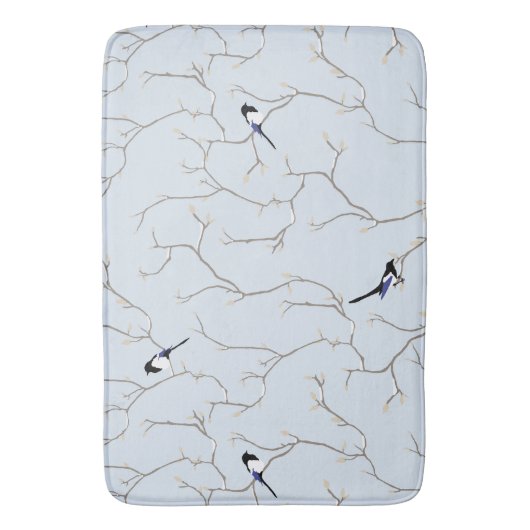 Winter BIrds バスマット (正面縦)