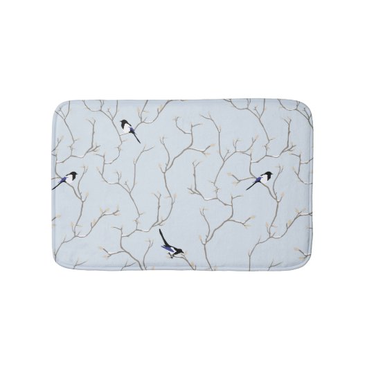 Winter BIrds バスマット (正面)