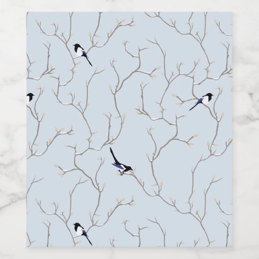 Winter BIrds ワインラベル (シングルラベル)