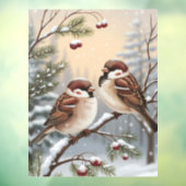 Winter Birds Window Cling ウィンドウサイン (シート3)
