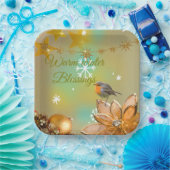 Winter Blessings paper plates  ペーパープレート (パーティー)