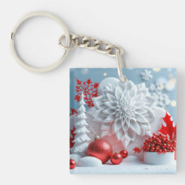 Winter Blossom Composition キーホルダー