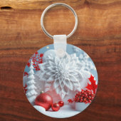 Winter Blossom Composition キーホルダー (正面)