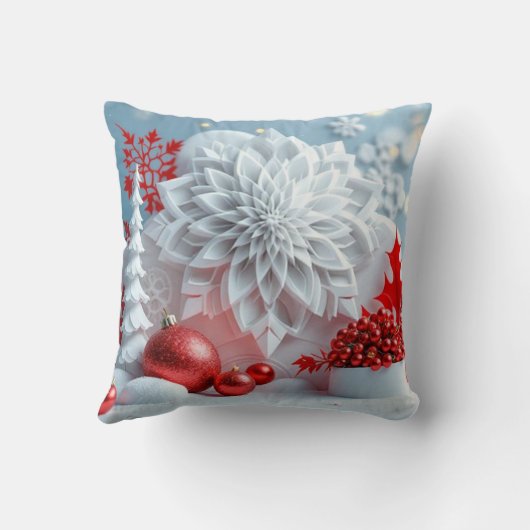 Winter Blossom Composition クッション (裏面)