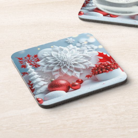 Winter Blossom Composition コースター (左側)