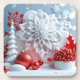 Winter Blossom Composition コースター