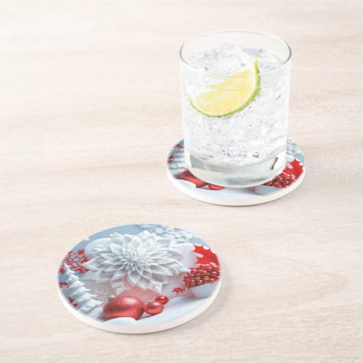 Winter Blossom Composition コースター (側面)