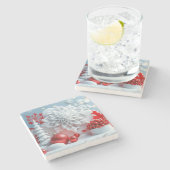 Winter Blossom Composition ストーンコースター (横)