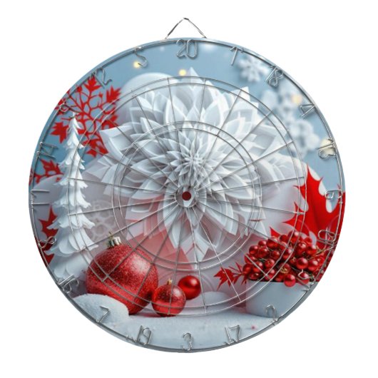 Winter Blossom Composition ダーツボード (正面)