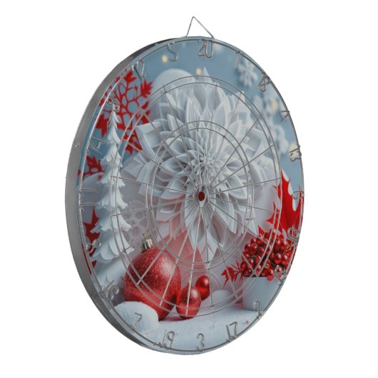 Winter Blossom Composition ダーツボード (正面左)