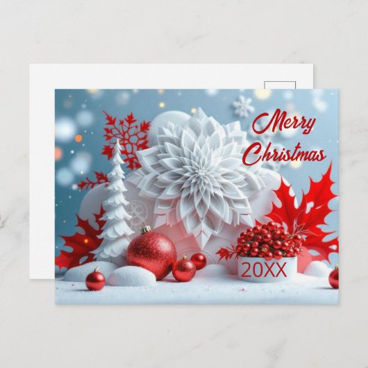 Winter Blossom Composition ポストカード (正面/裏面)