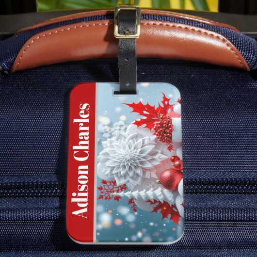 Winter Blossom Composition ラゲッジタグ (正面インサイチュ2)