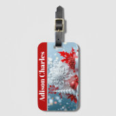 Winter Blossom Composition ラゲッジタグ (正面縦)