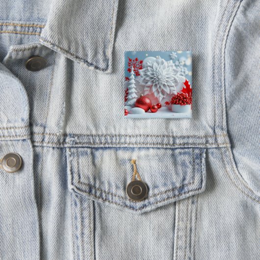 Winter Blossom Composition 缶バッジ (インサイチュ)