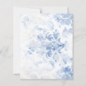 Winter Blue Christmas Robin Scrapbook Paper (裏面)