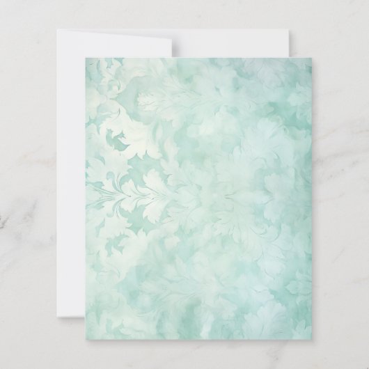 Winter Blue Christmas Tree Scrapbook Paper (裏面)