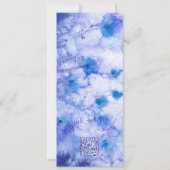 Winter Blue Garden Save the Date 招待状 (裏面)