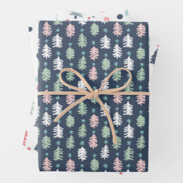 Winter Blue Wrapping Paper Sheets ラッピングペーパーシート