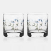 Winter Blueberry Botanical ウイスキーグラス (左)