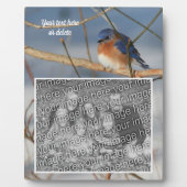 Winter Bluebird独自の写真を作成 フォトプラーク (正面)