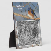 Winter Bluebird独自の写真を作成 フォトプラーク (側面)