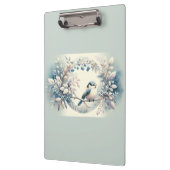 Winter Bluebird Berry Wreath クリップボード (左)