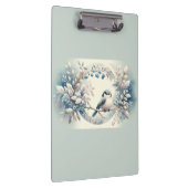 Winter Bluebird Berry Wreath クリップボード (右)