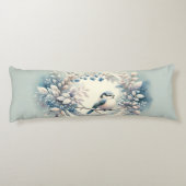 Winter Bluebird Berry Wreath ボディピロー (裏面)