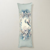 Winter Bluebird Berry Wreath ボディピロー (裏面 (縦))