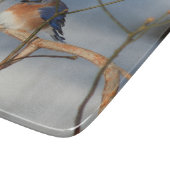 Winter Bluebird Nature カッティングボード (角)