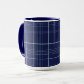 Winter Blues Plaid マグカップ (正面左)
