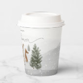 Winter Boho Woodland Baby Shower 紙コップ (左)