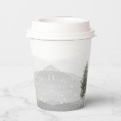 Winter Boho Woodland Baby Shower 紙コップ (裏面)