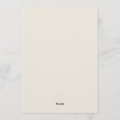 Winter Botanical Christmas Dinner Party 招待状 (裏面)