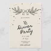 Winter Botanical Christmas Dinner Party 招待状 (正面)