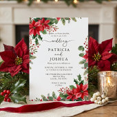 Winter Botanical Christmas Wedding Invitation 招待状
