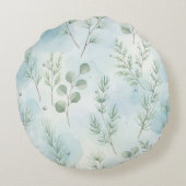 Winter Botanical Elegance ラウンドクッション (裏面)