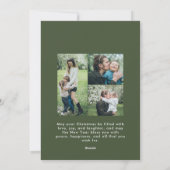 Winter Botanical Foliage Christmas 4 Photo  シーズンカード (裏面)