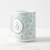Winter Botanical Monogram Mug コーヒーマグカップ (正面左)