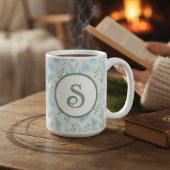 Winter Botanical Monogram Mug コーヒーマグカップ