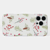 Winter Botanical Pine & Berry iPhoneケース iPhone 16 Pro Maxケース (裏面横)