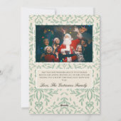 Winter Botanicals Christmas Party Merry Christmas シーズンカード (裏面)