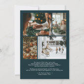 Winter Botanicals Coquette Bow | Elegant Photo シーズンカード (裏面)