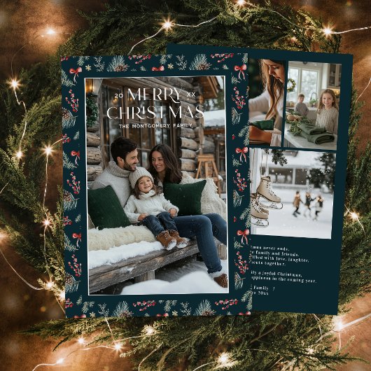 Winter Botanicals Coquette Bow | Elegant Photo シーズンカード